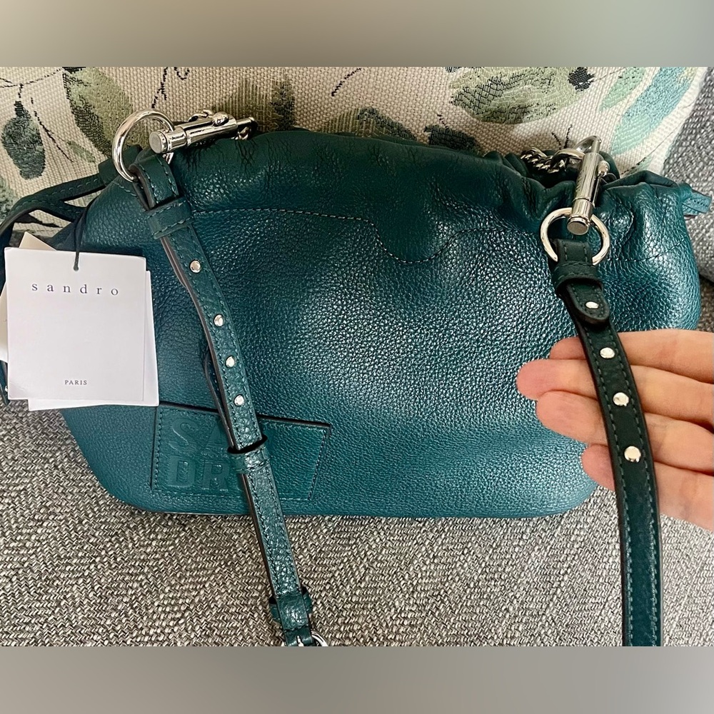 NWT Sandro Paris Olga Logo Tote Bag - Picture 6 of 11